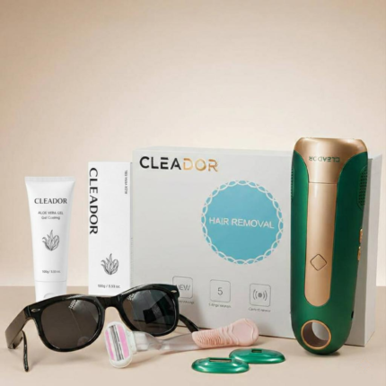 Bloom pro – Épilateur à lumière pulsée à domicile + Gel apaisant Aloe vera 100ml