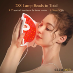 CleadOr Masque De Luminothérapie Pour Le Visage Avec Télécommande – Image 3