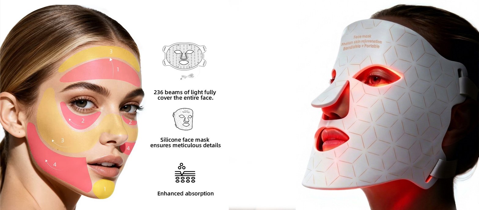 Premiers résultats visibles masque LED